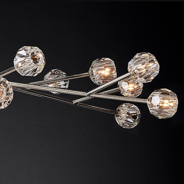Люстра Restoration Hardware Boule De Cristal Round 48" Polished Nickel
