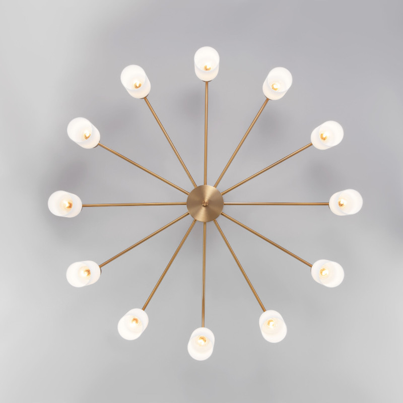 Люстра на штанге Eurosvet 70160/12 латунь Smart