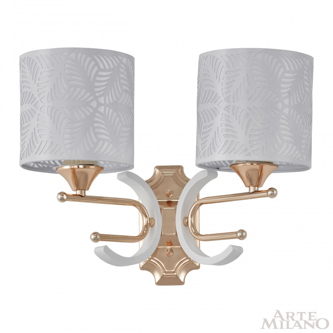 Бра с плафонами 302097/2W Wh/Gd Arte Milano