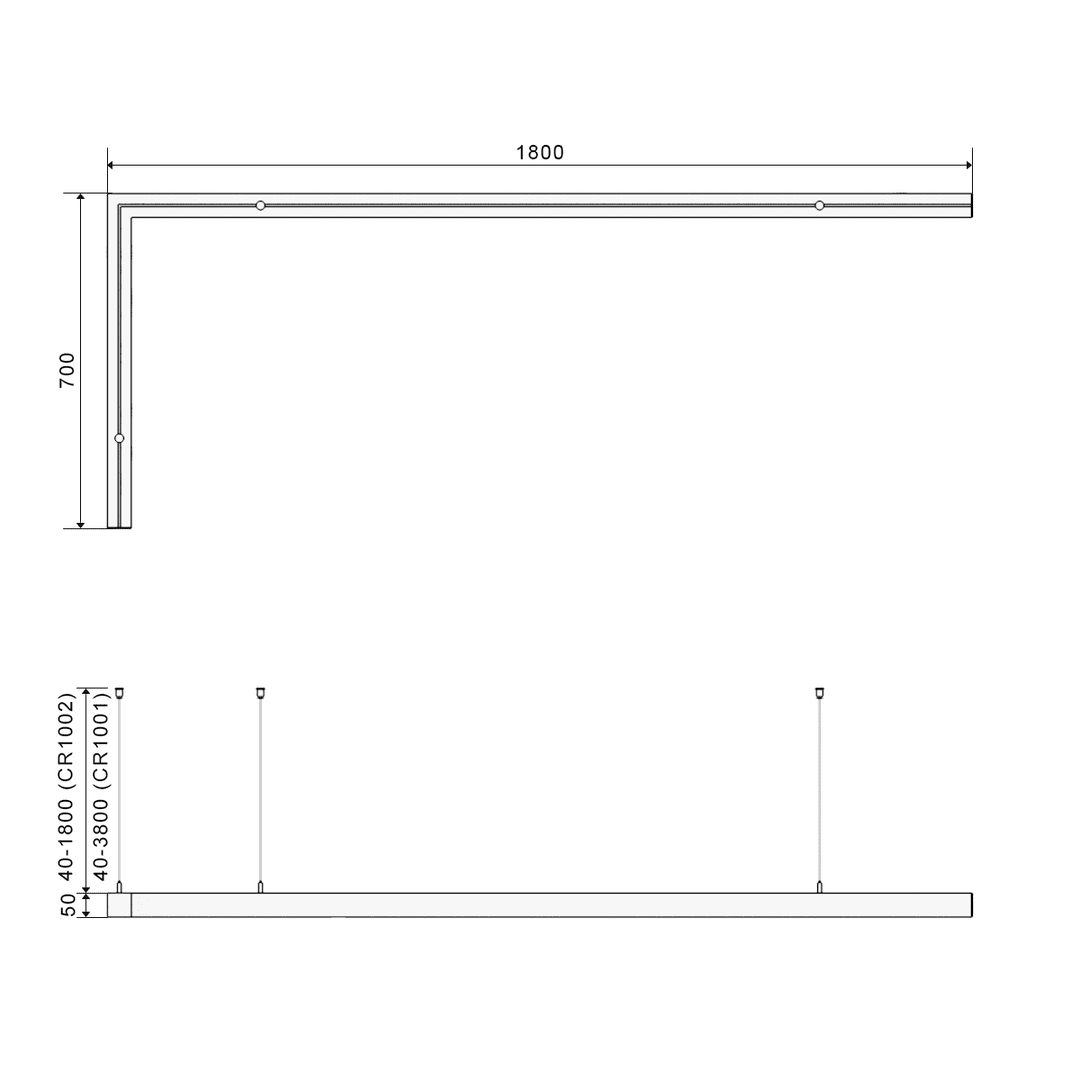 Светильник DesignLed L-Type-5050-1807-65-WW