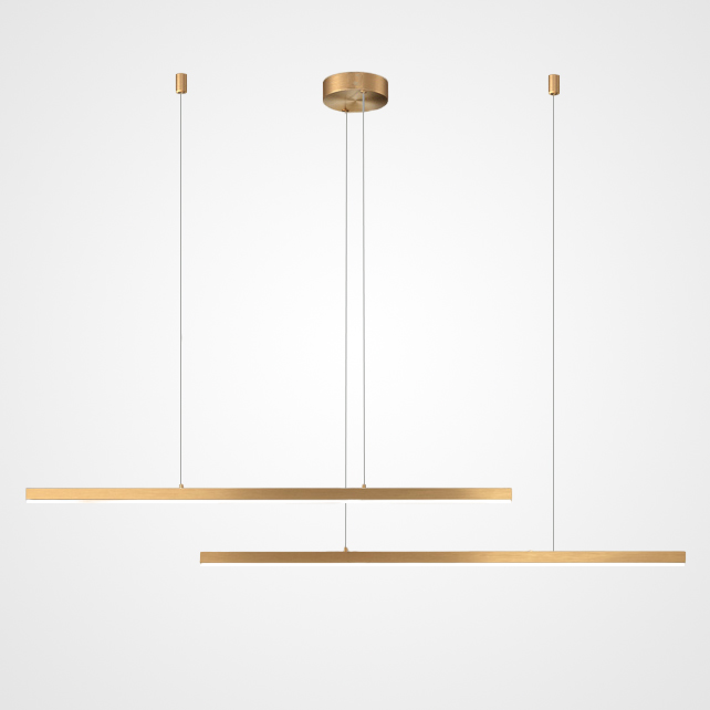 Подвесной светильник HELKEN DUO L115+155 Brass by ImperiumLoft
