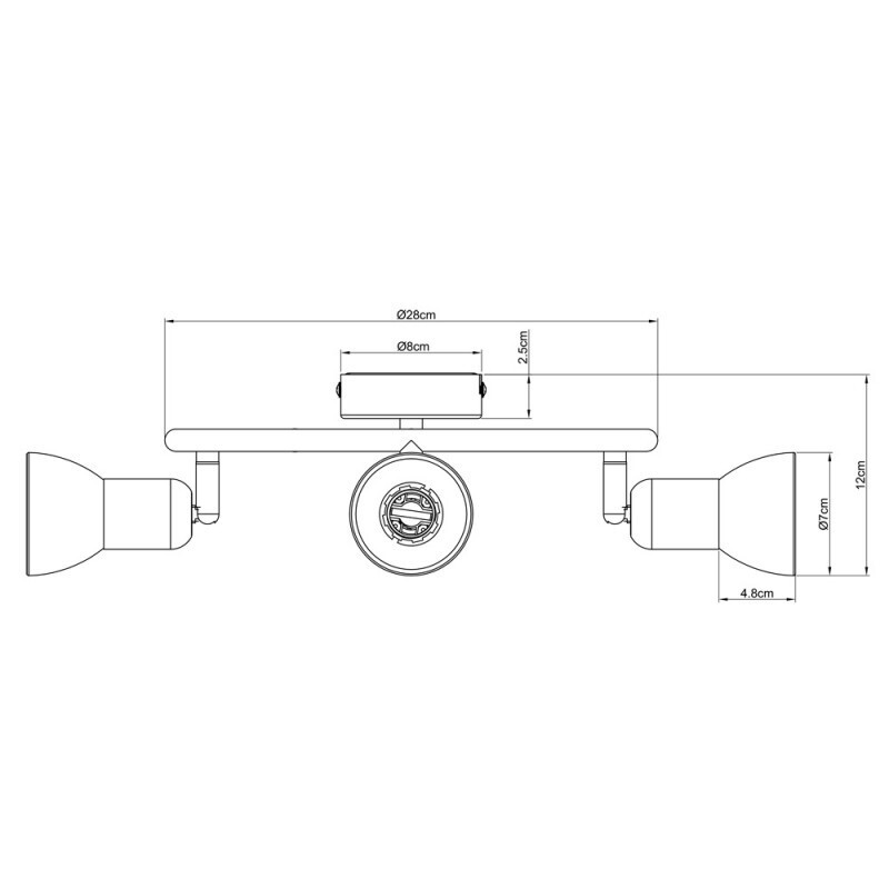 Спот Arte Lamp A3115PL-3SS