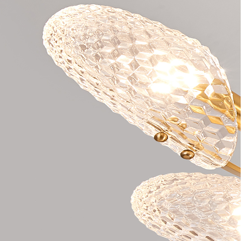 Потолочная люстра LORAINE L6 Brass Black by ImperiumLoft