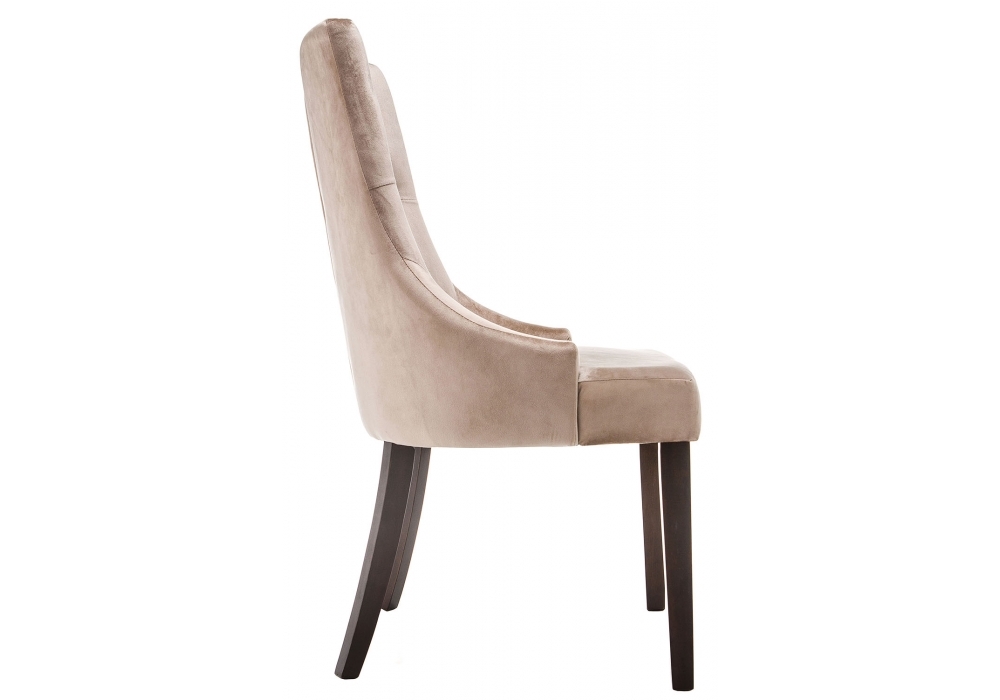 Стул деревянный Woodville Elegance dark walnut / fabric beige 11138