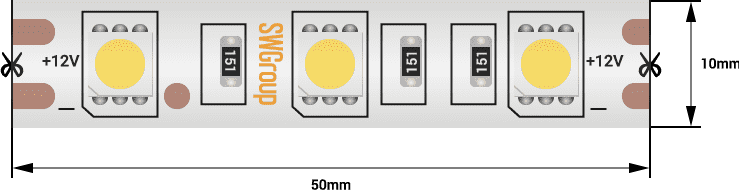 Лента светодиодная SWG SWG560-12-14.4-R-68