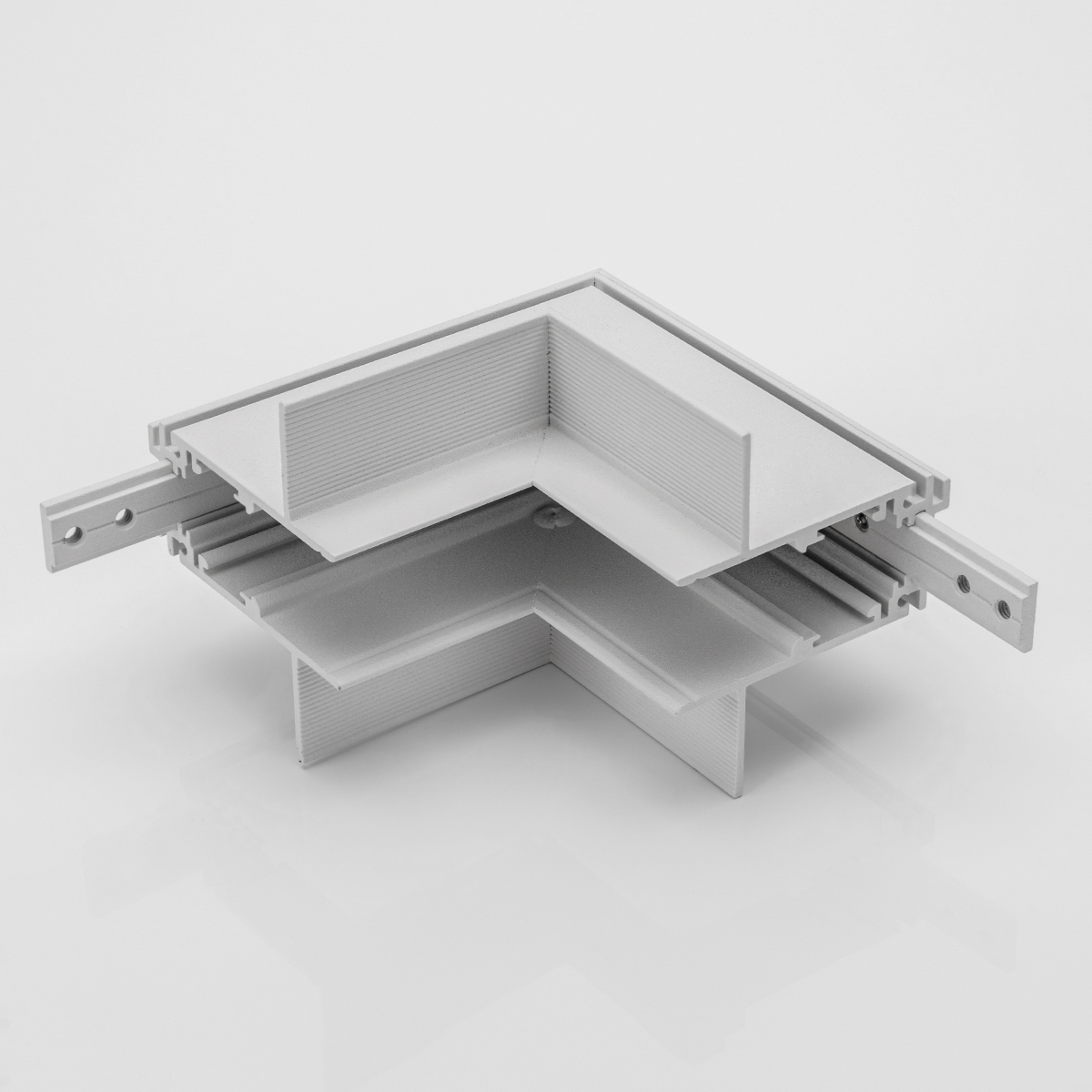 Коннектор угловой внутренний для встраиваемого шинопровода Lumker SY-LINK-INT-T1-WH