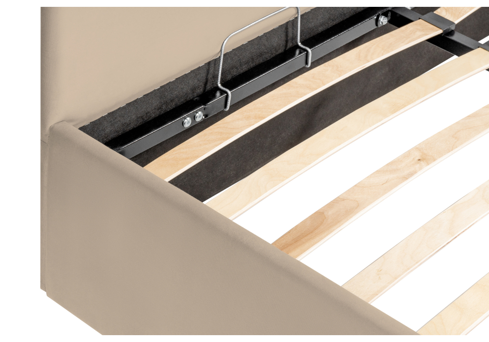 Кровать Woodville Оливия 160х200 бежевая 533897
