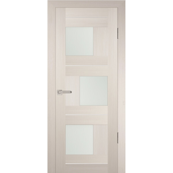 Межкомнатная дверь Graf PS-13 белый сатинат Перламутровый дуб (2000 х 900)