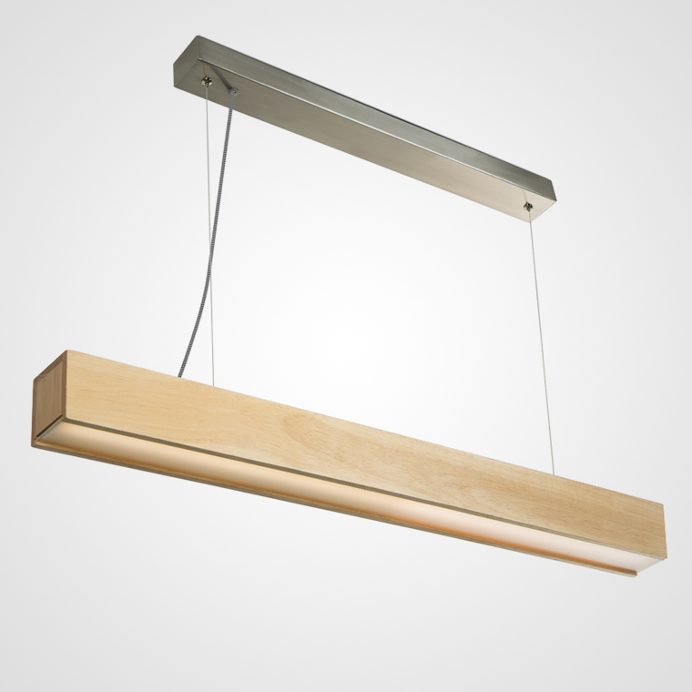 Подвесной реечный светильник RISTON Light brown by ImperiumLoft