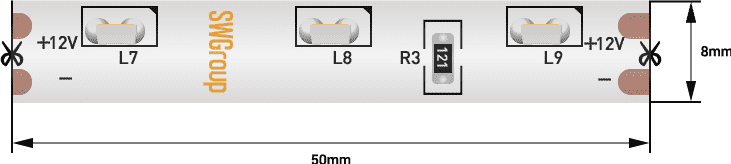 Лента светодиодная SWG SWG31560-12-4.8-WW-67