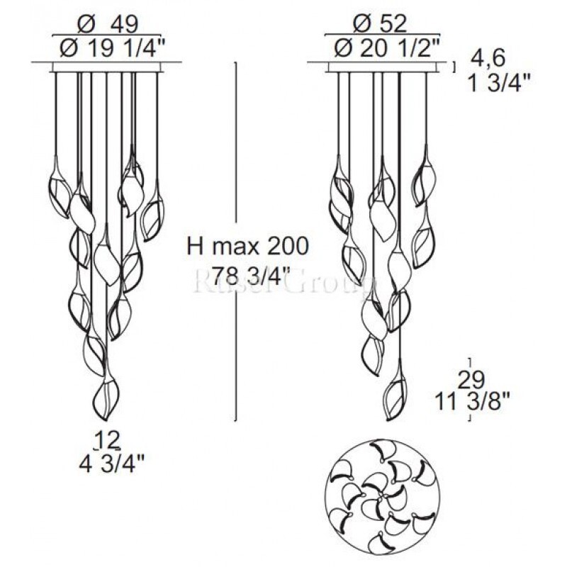 Подвесной светильник Leucos NIA S12 (MURANO DUE)