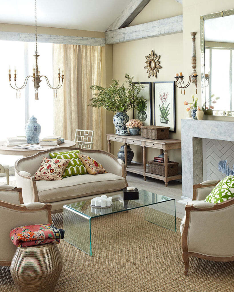 Стеклянный журнальный стол Рональд Louvre Home LHF701