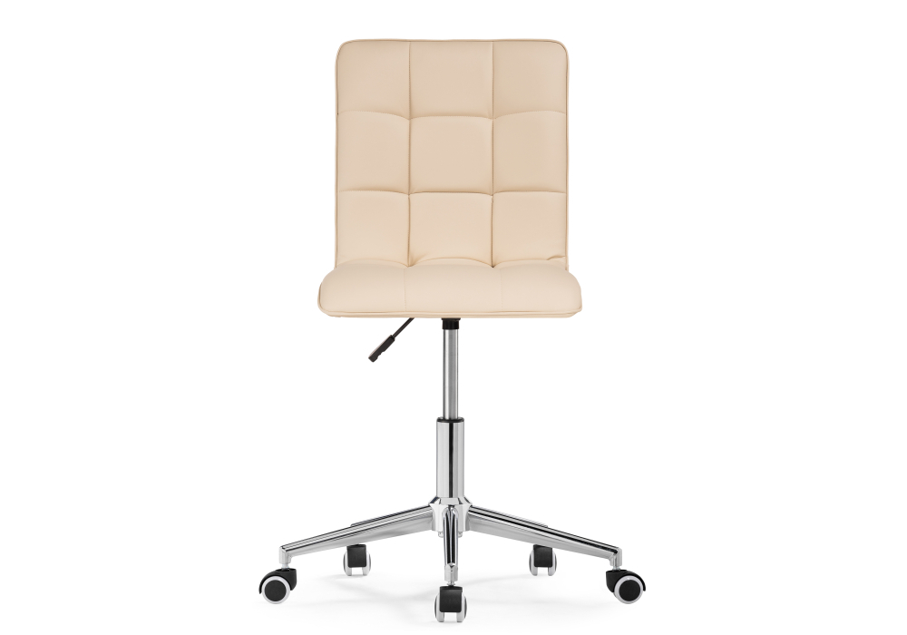 Стул Woodville Квадро экокожа бежевая / хром 539655
