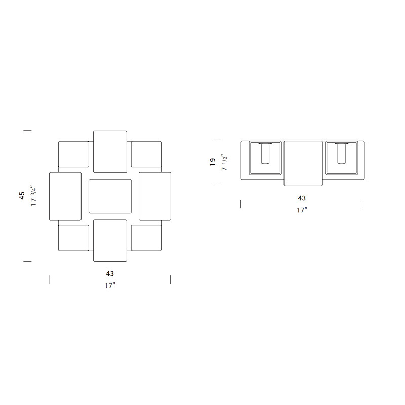 Потолочный светильник Panzeri P 9033 - 9