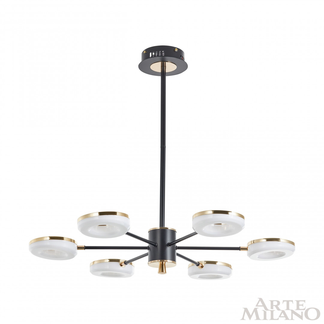 Люстра светодиодная 277499/6 BK/GD Arte Milano