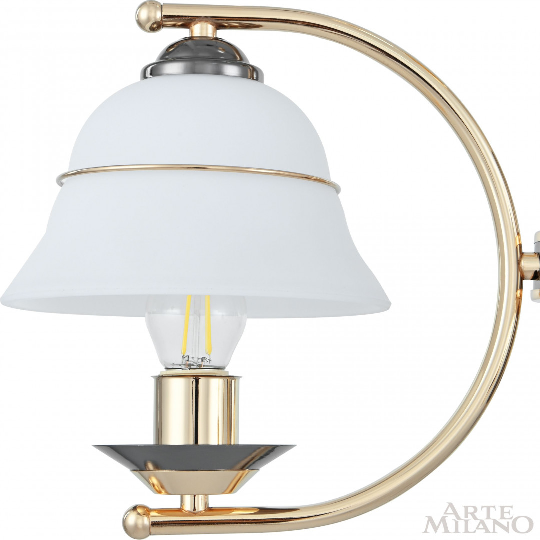 Люстра подвесная с плафонами 301240/3 Bk/Gd Arte Milano