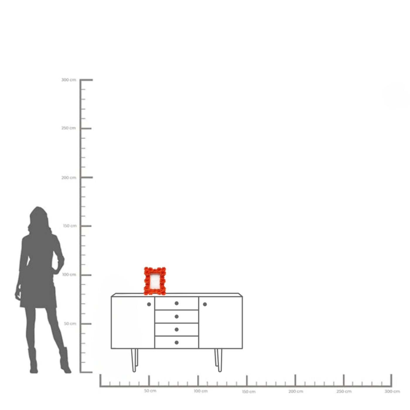 Фоторамка Flowerdream Orange 13x18cm KARE 57880