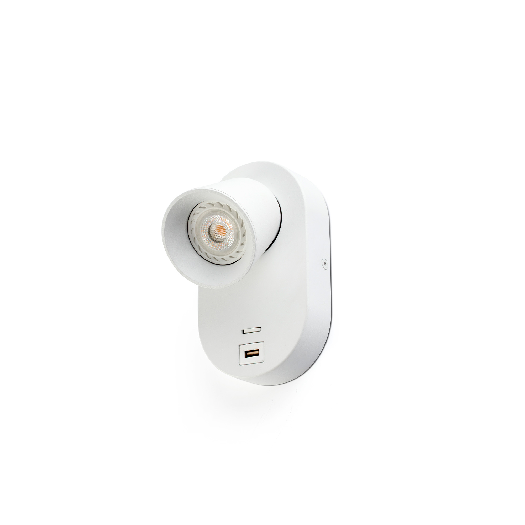 Бра Corb белое с USB Faro