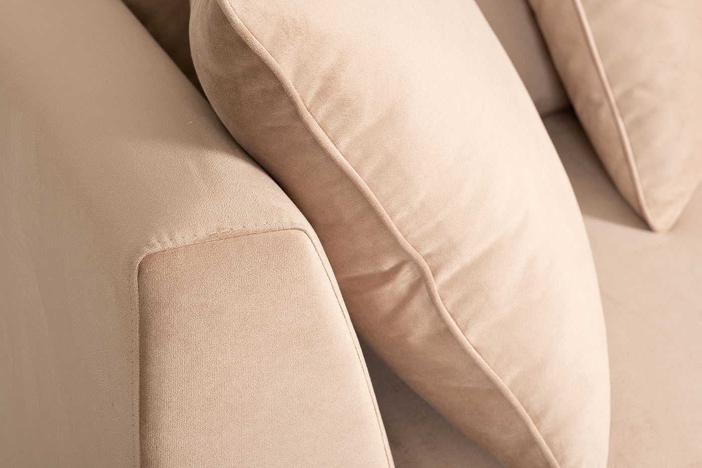 Диван Roberto трехместный раскладной бежевый Garda Decor GD-ROBERTO-3M-1