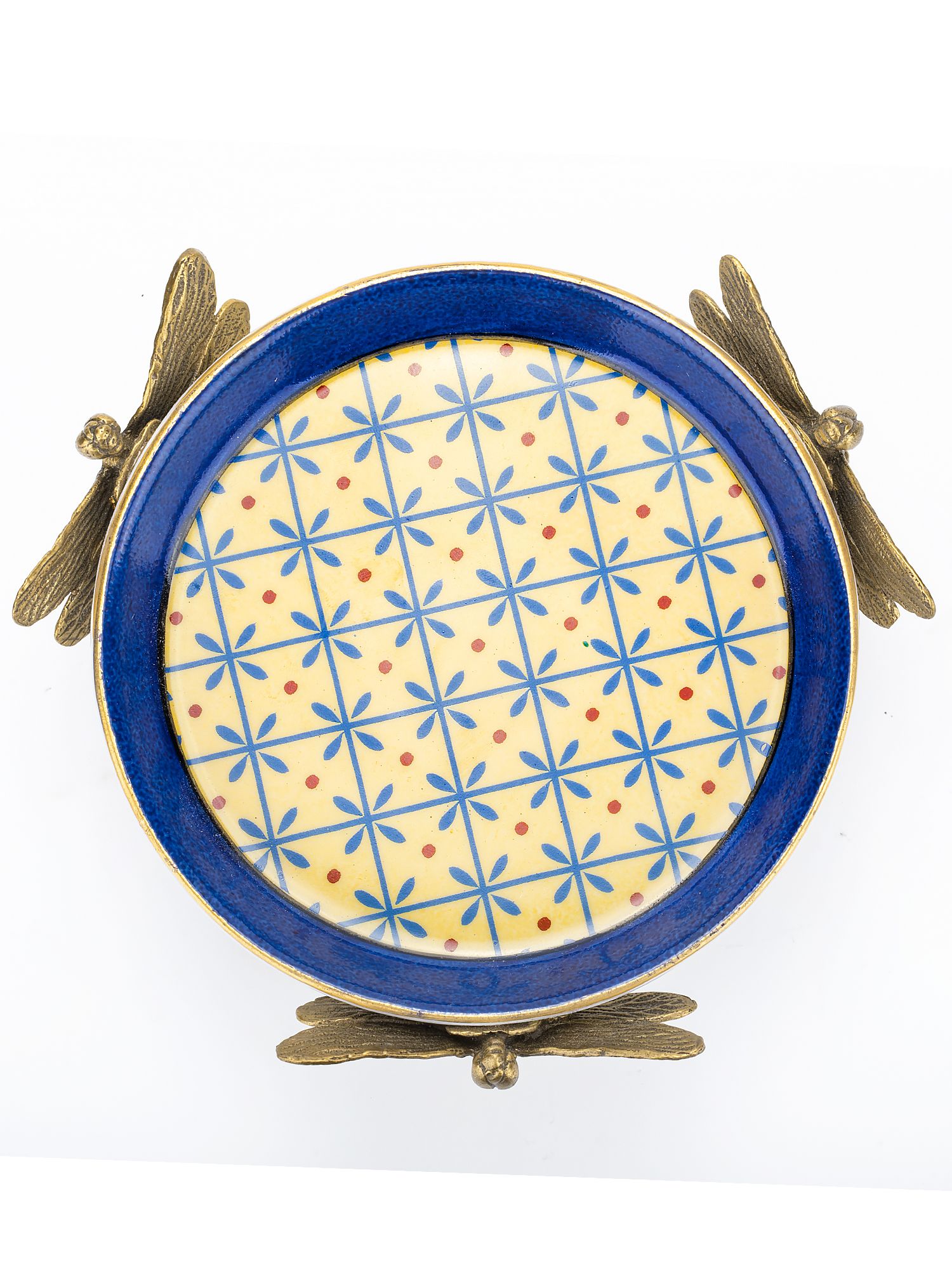 Блюдо на стрекозах Glasar C383/HY2204