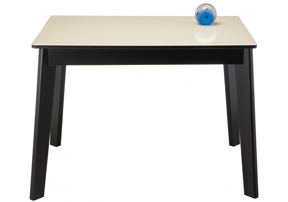 Стол стеклянный Woodville Арья венге / сливочно-кремовый 462407