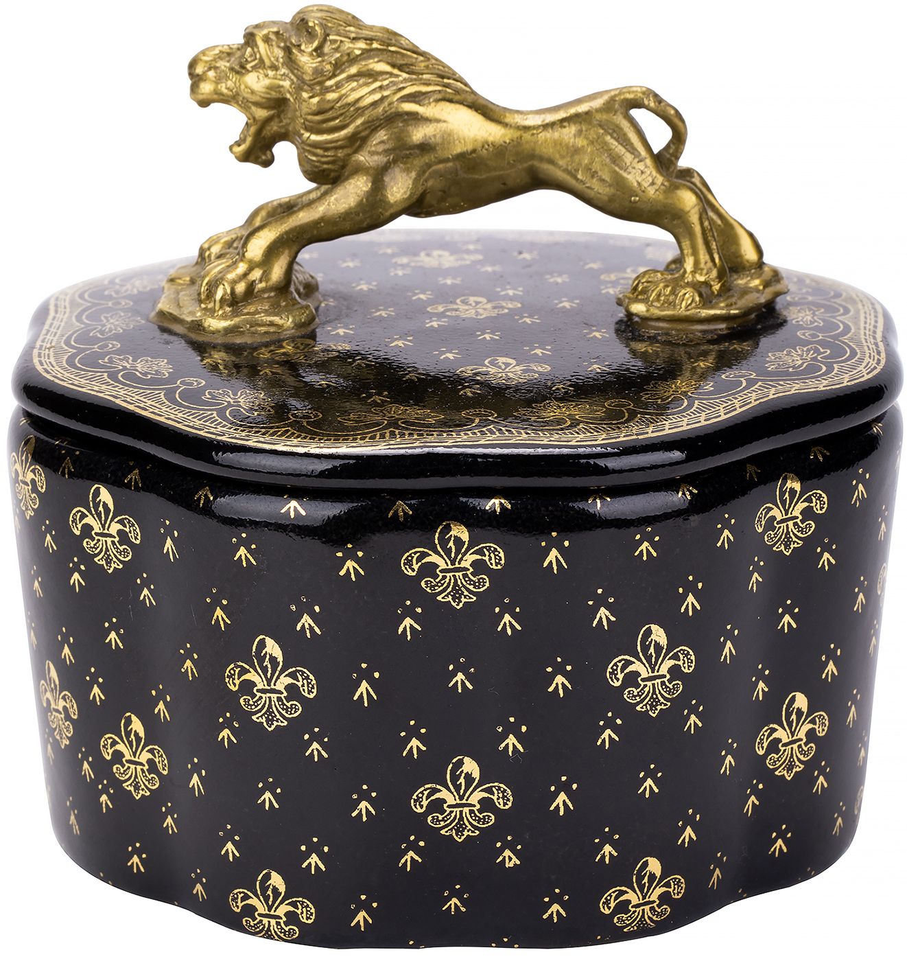 Шкатулка со львом Glasar 31G2593/B1229EHC/HBK1041