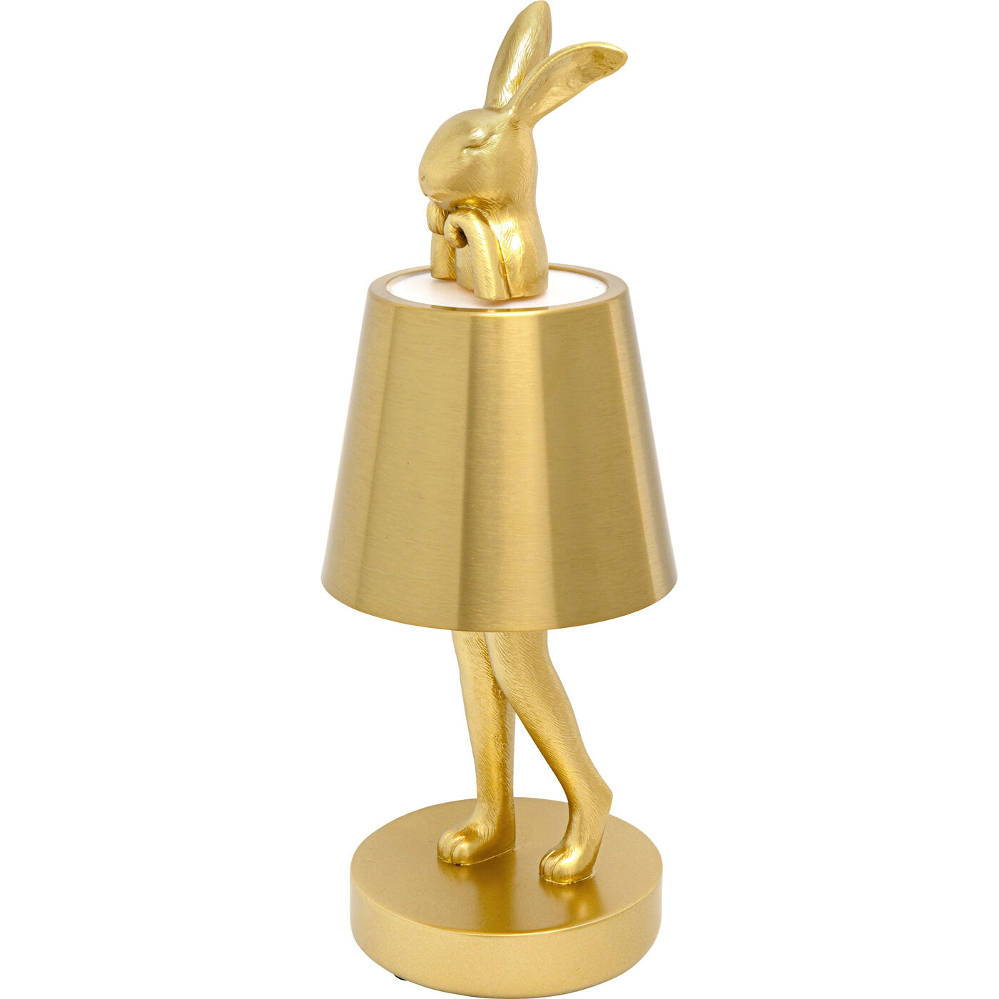 Светильник настольный Animal Rabbit LED Gold 29cm KARE 58318