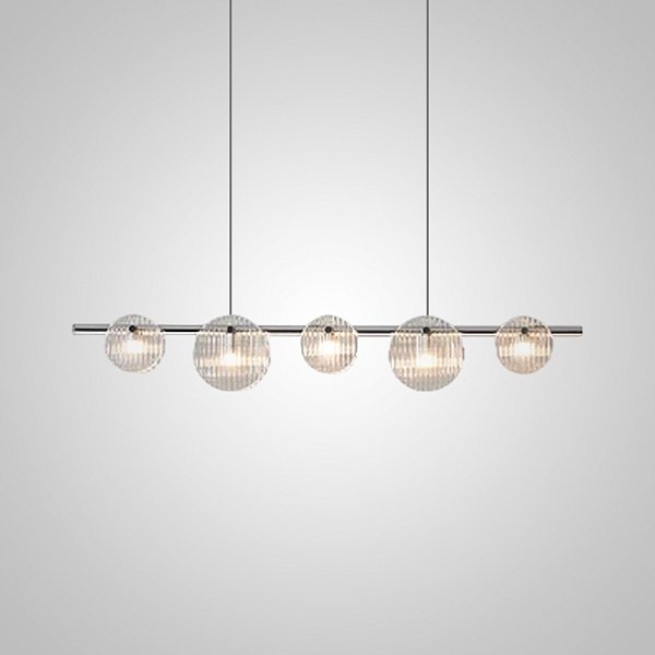 Реечный, рядный светильник RUTGER LONG L110 Chrome by ImperiumLoft