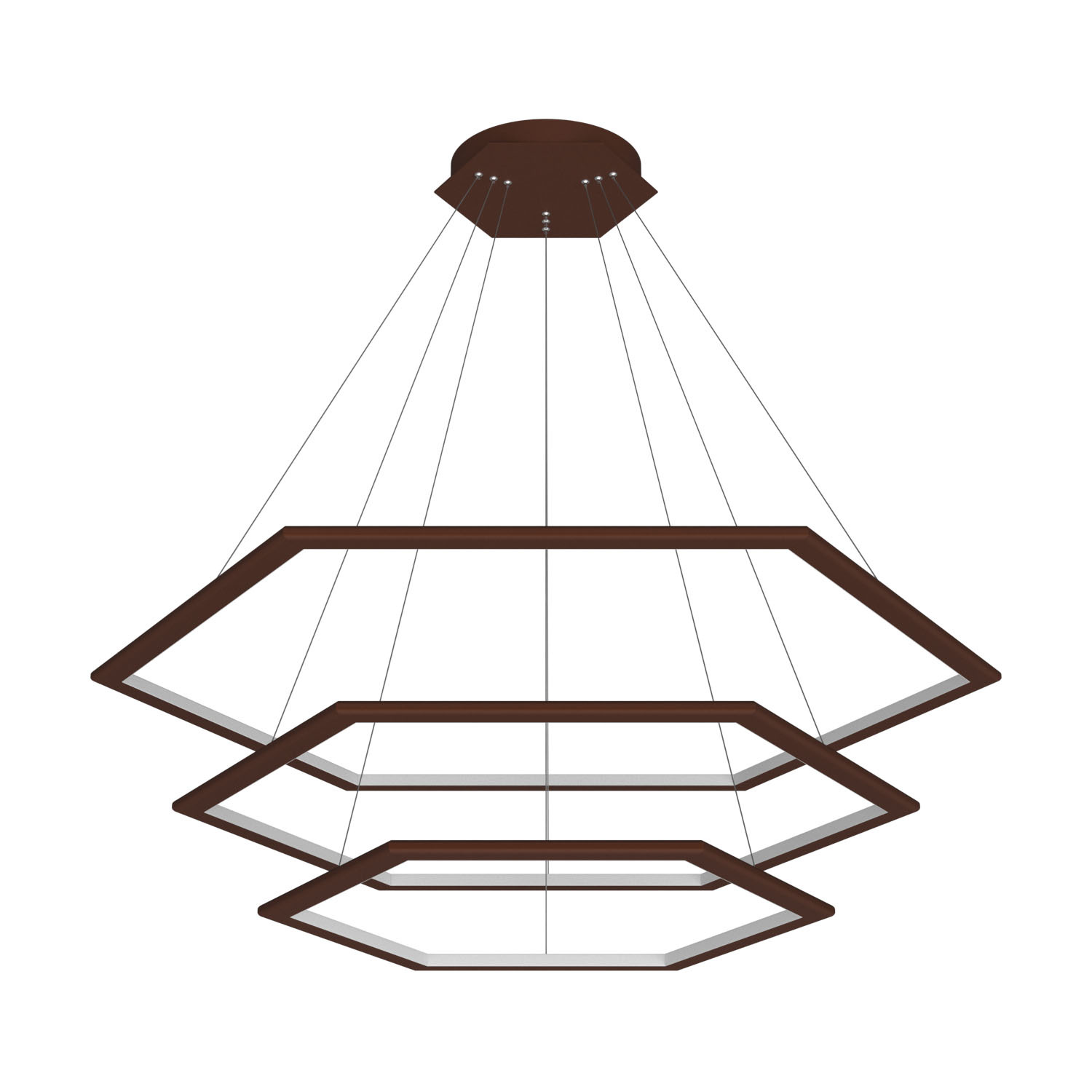 Подвесной светодиодный светильник Ledron GALAXY COMBO 3 Brown 3000K