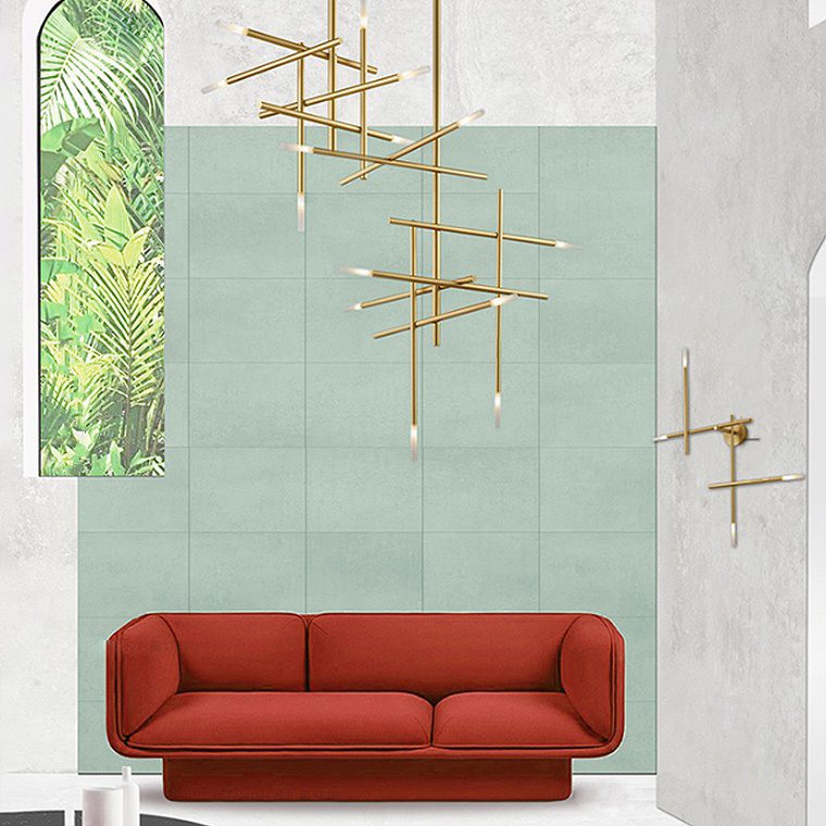 Настенное Бра Traverse Wall Gold H83 By Imperiumloft