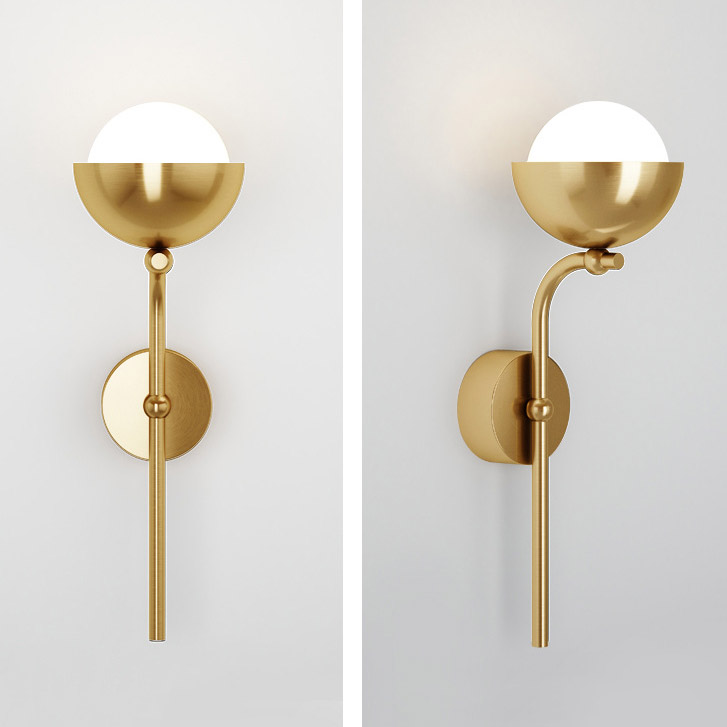 Настенный светильник FABIANA WALL Brass by ImperiumLoft