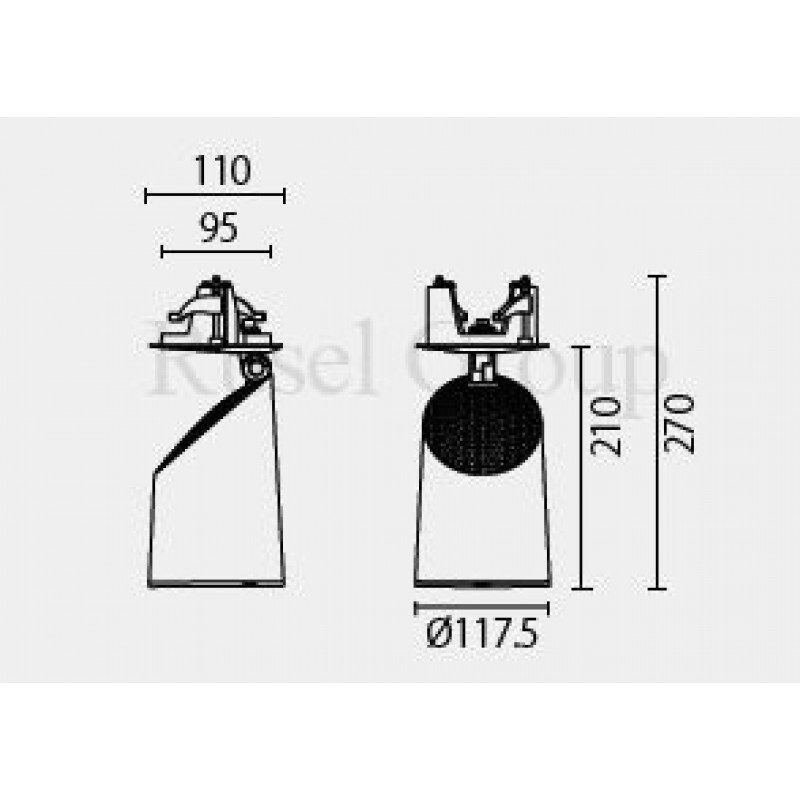 Встраиваемый светильник Leds-C4 VIAX E
