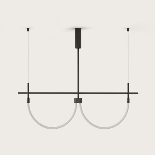 Подвесной светильник Cram 2L черный металл Aromas del Campo