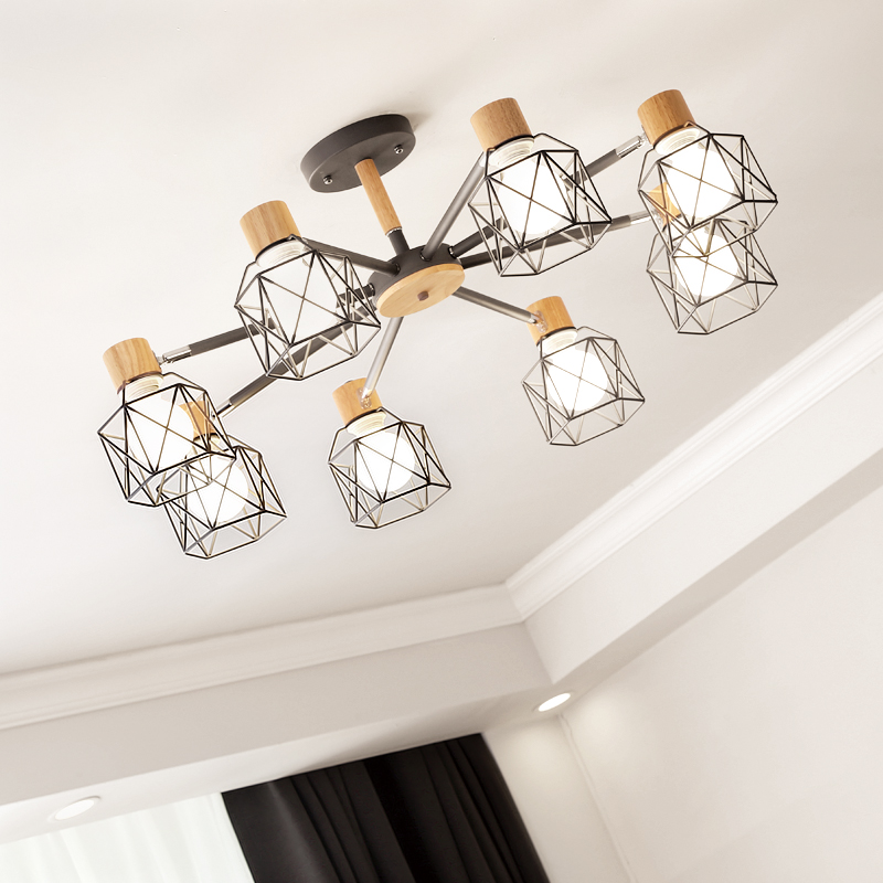 Потолочная люстра CORF B3 Black 3 lamps by ImperiumLoft