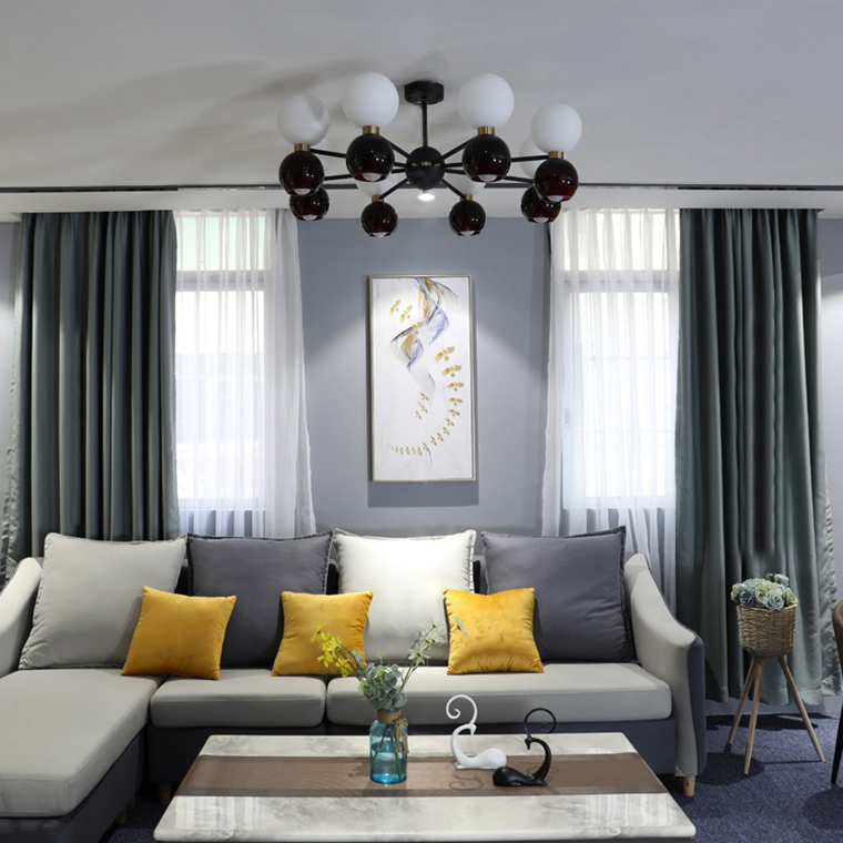 Люстра потолочная LAVINIA 6 (3+3) рейка by ImperiumLoft