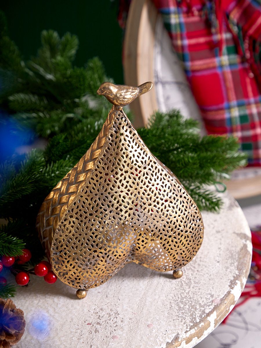 Подсвечник с птичкой Glasar 57-466