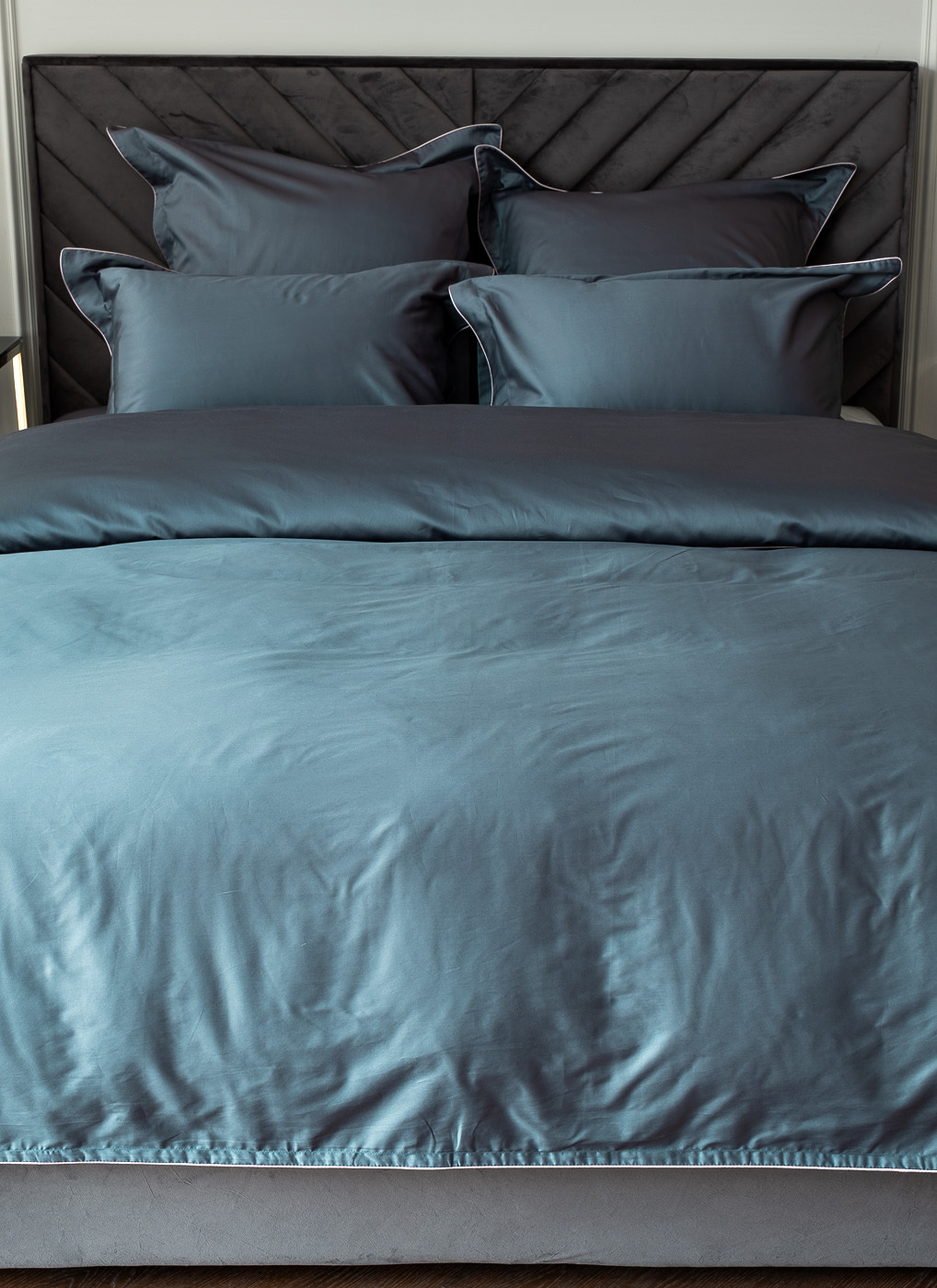 Пододеяльник сатиновый "Видение" 230х210см зеленый Garda Decor 107TD-D0033G-POD ZEL