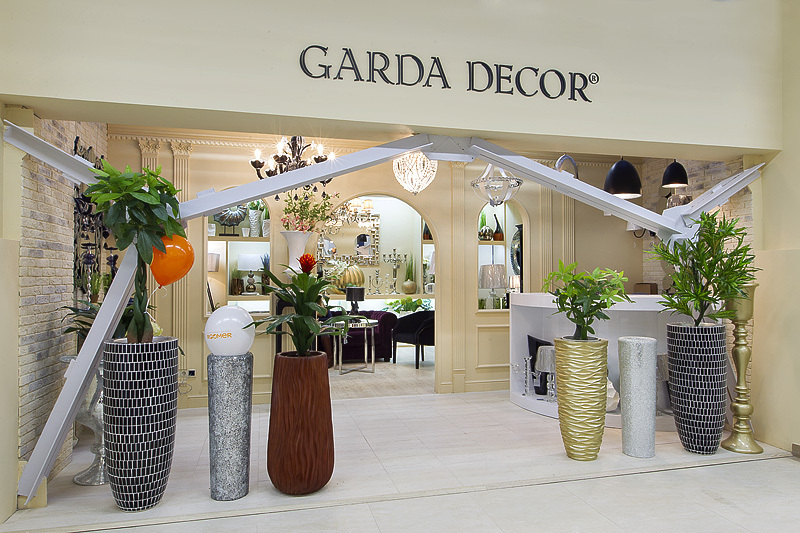 Кашпо напольное золотое Garda Decor ZS-C845-34