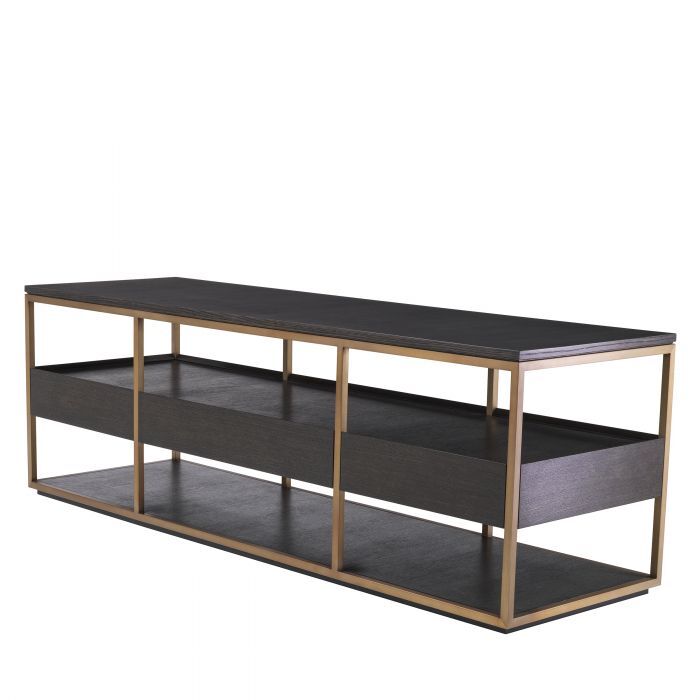 Тумба под тв Eichholtz Parker S mocha straight oak veneer 115113