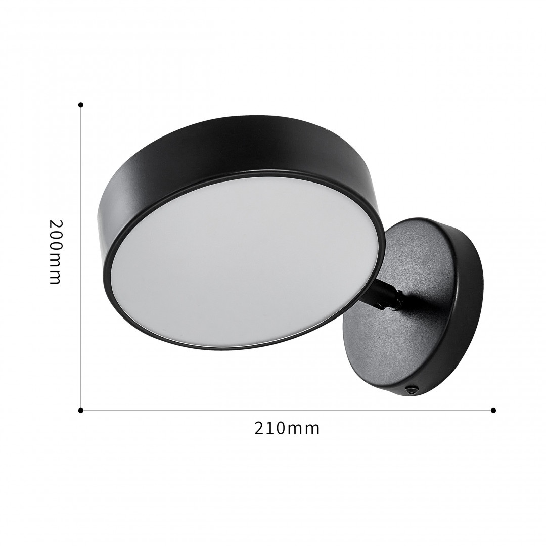 Настенный светильник светодиодный 250906/1B Bk Arte Milano