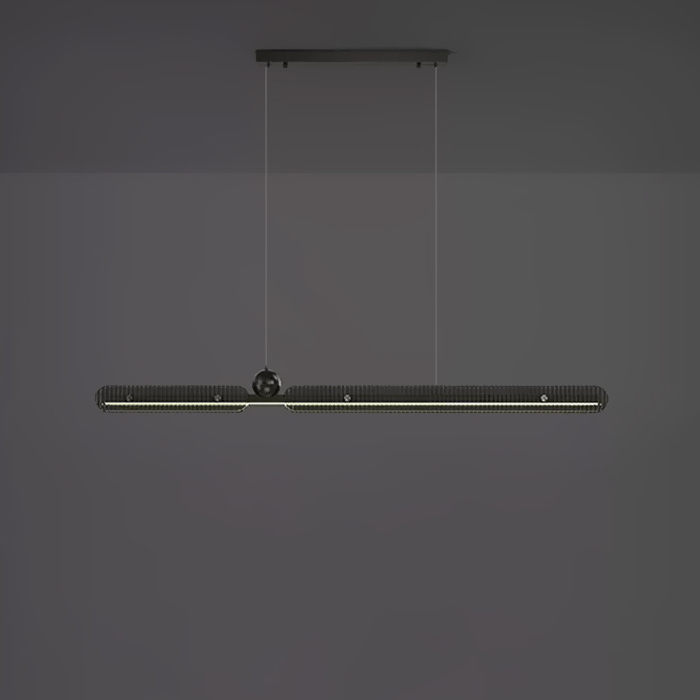 Реечный, рядный светильник CHIFFA B L140 Black by ImperiumLoft