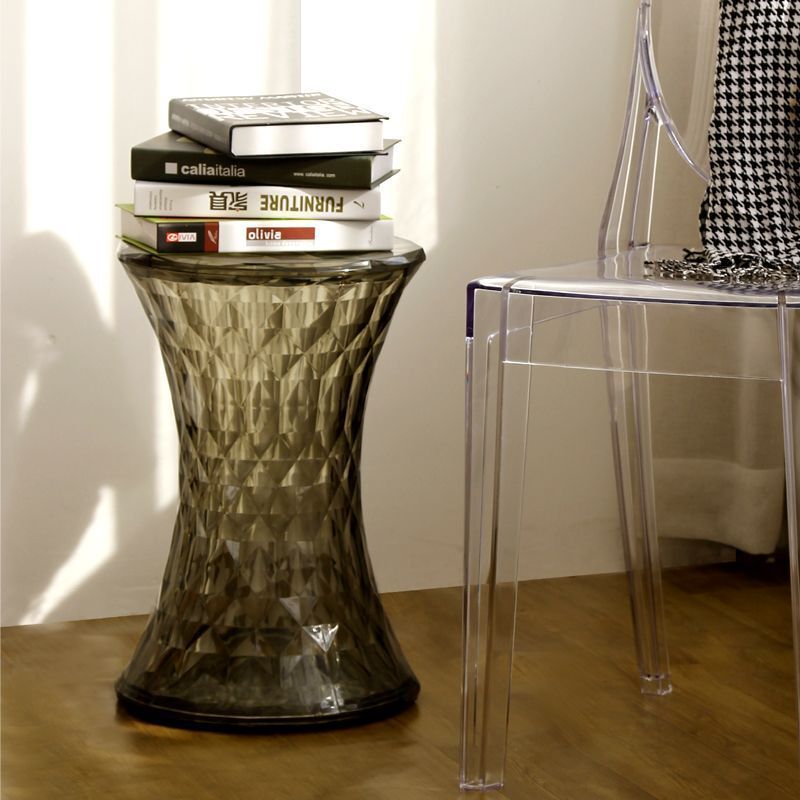 Стул-пуф Stone прозрачный серый Bradex Home FR 0055