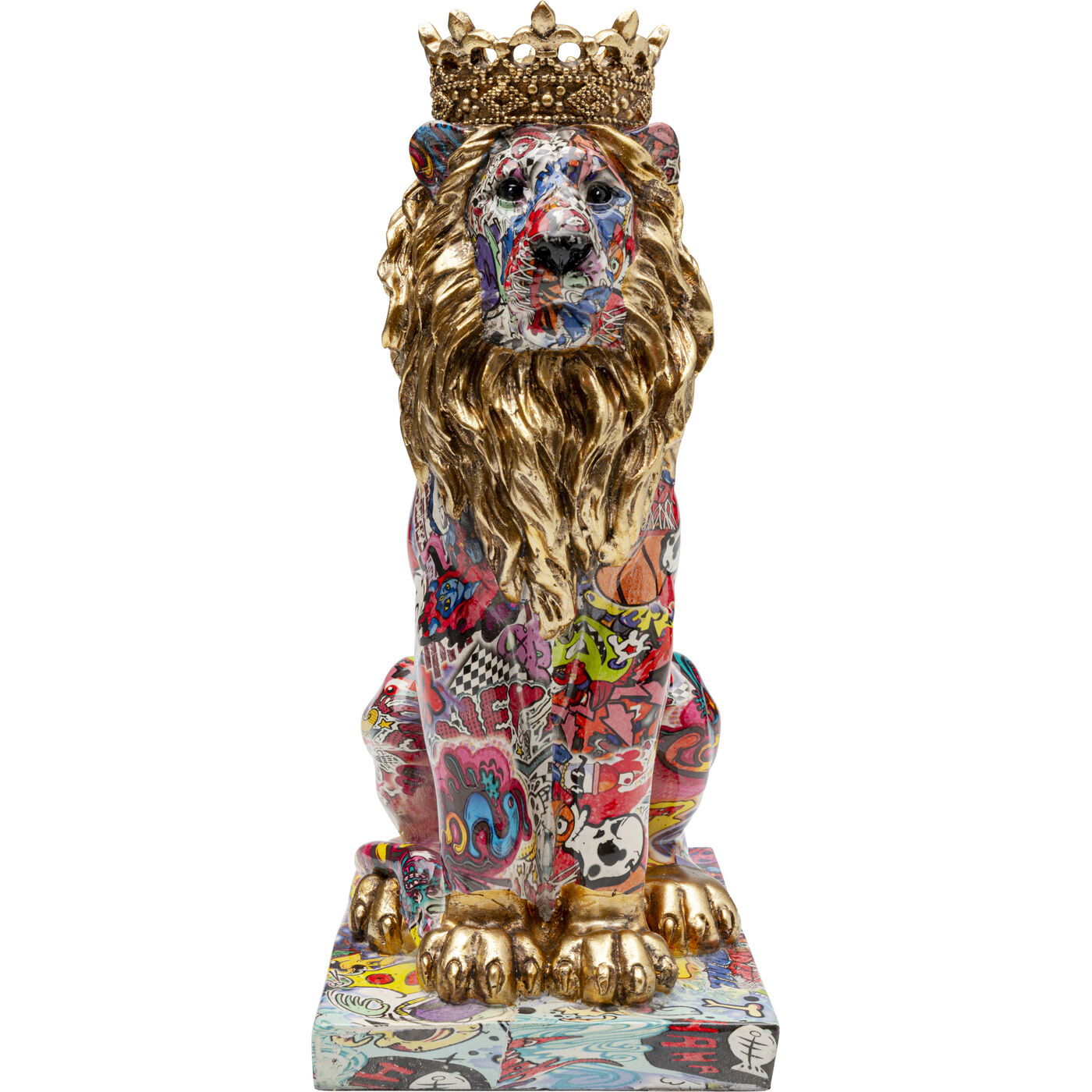 Фигура декоративная Graffiti King Lion 29cm KARE 56922