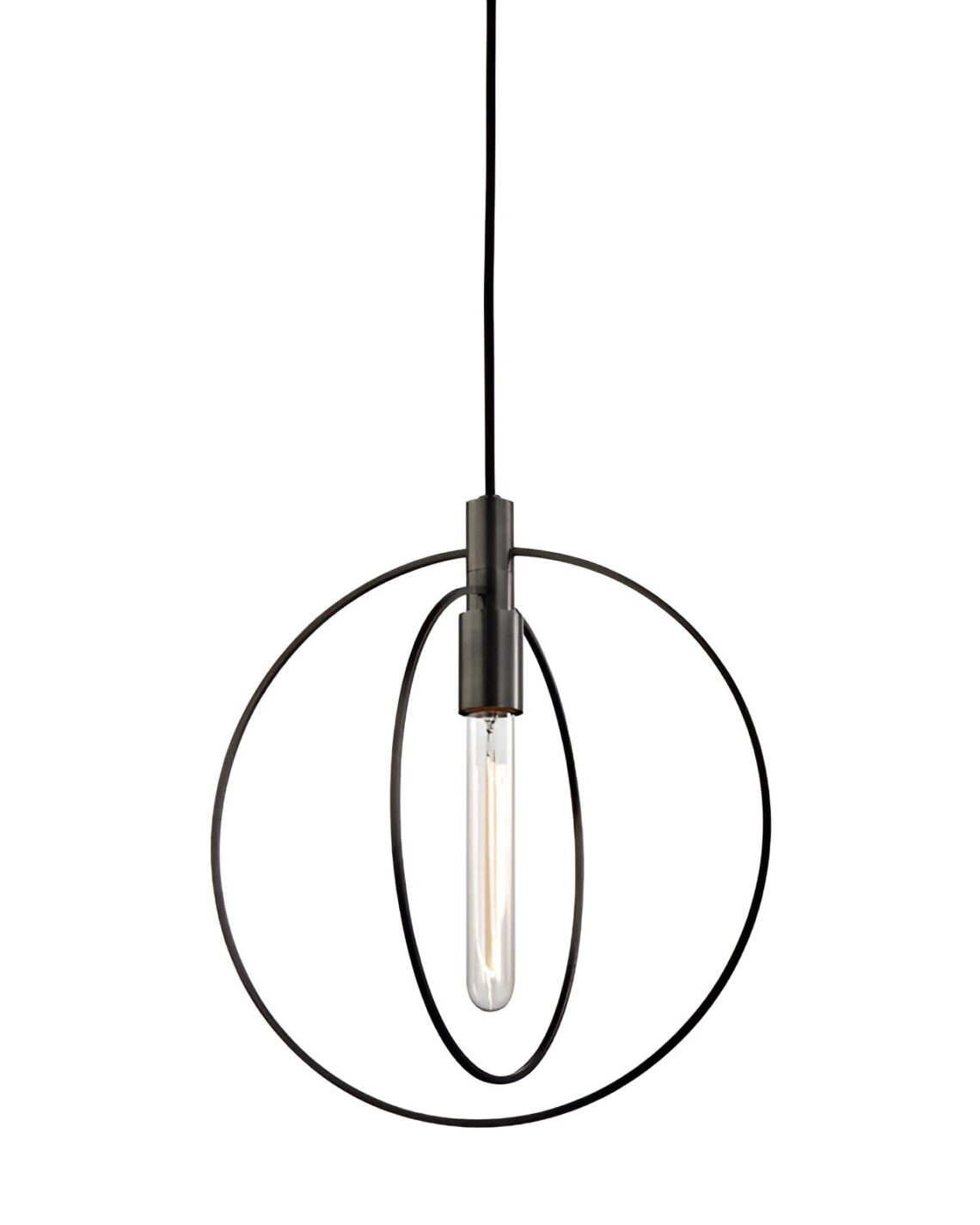 Чёрный подвесной светильник Бекки Louvre Home JJ11137-1DA