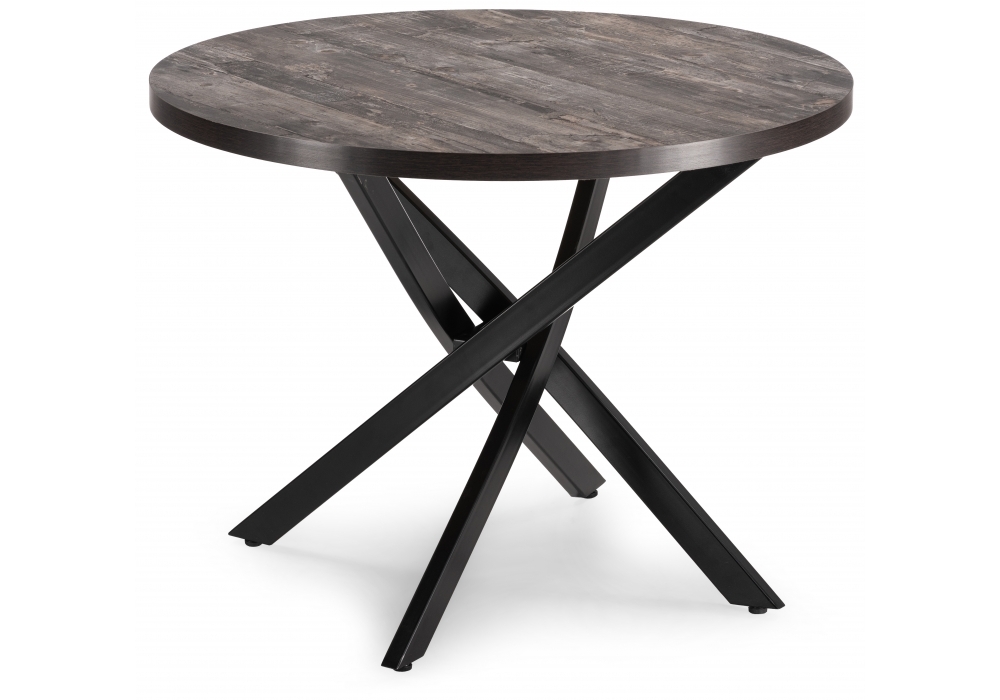 Стол деревянный Woodville Дэй круглый 2047 / черный 459656