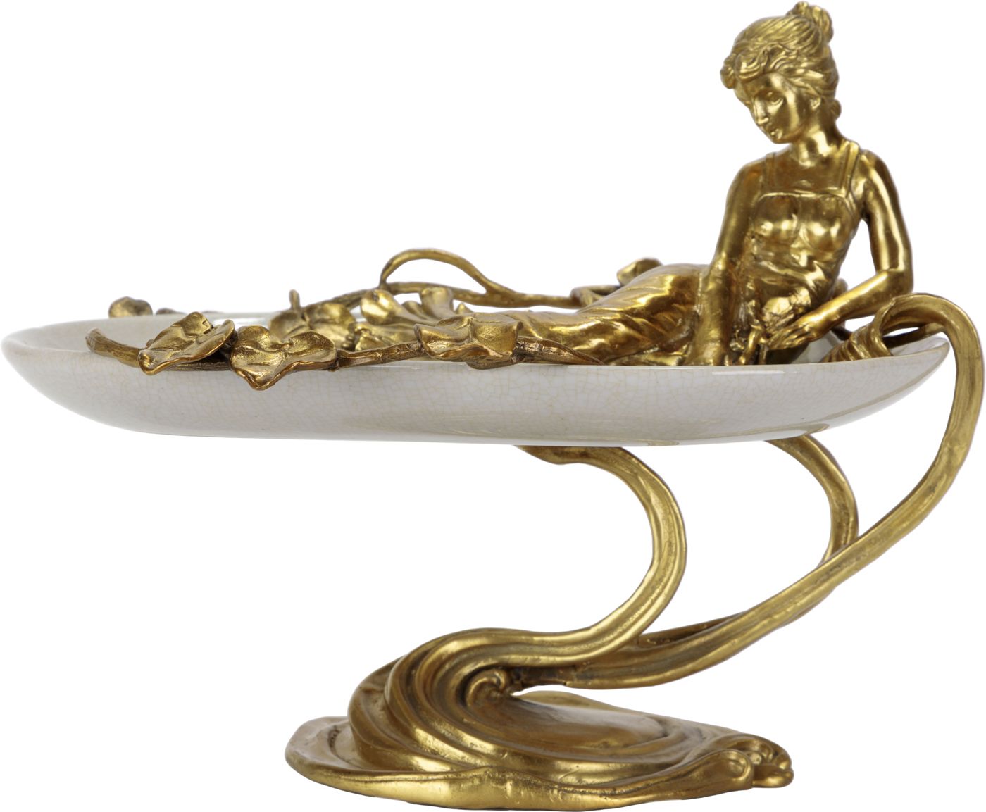 Блюдо с девушкой Glasar 31G2188/C611C/WHITE