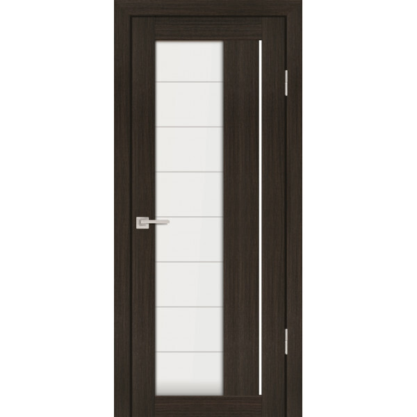 Межкомнатная дверь Graf PS-41 белый сатинат Мокко (2000 х 600)