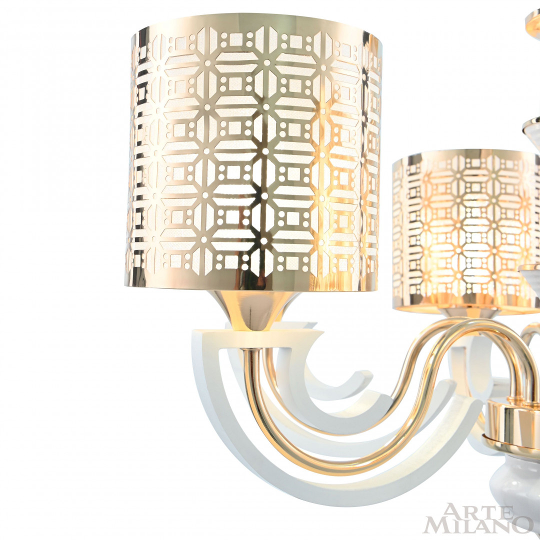 Люстра подвесная с плафонами 308857/6 Wh/Gd Arte Milano