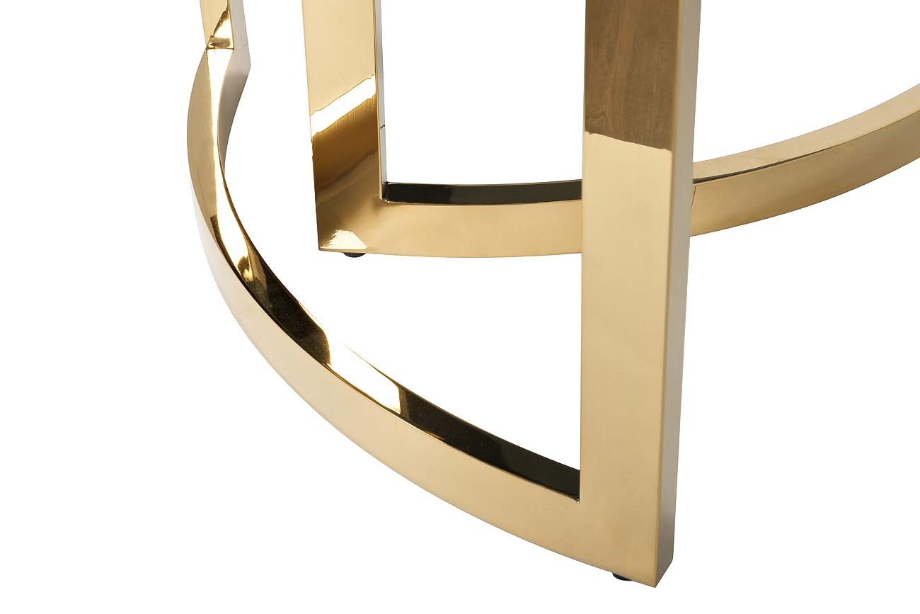 Стол журнальный золотой с темным стеклом Garda Decor 47ED-CT062GOLD