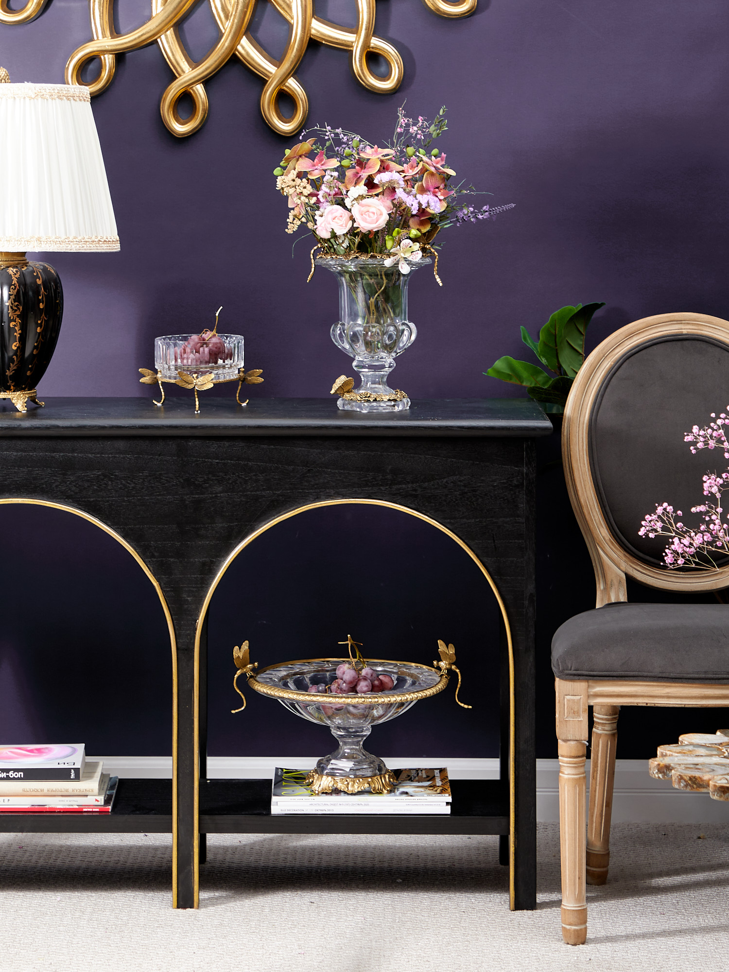 Чаша на стрекозах Glasar HGL479/1/GLASS